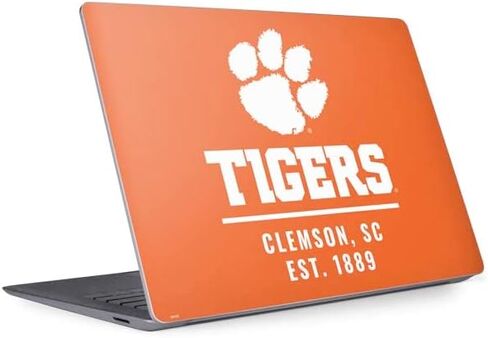 Skinit Decal Laptop Skin Compatible with Surface Laptop 3 13.5in - Officially Licensed Clemson University Football Design in Saudi Arabia