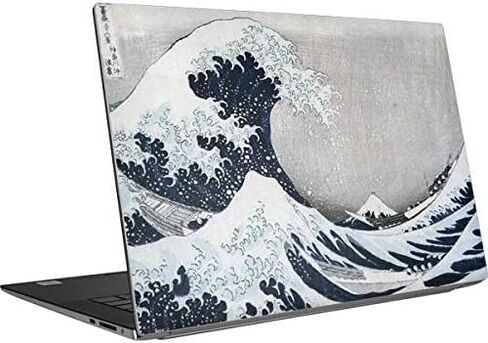 غلاف Skinit للكمبيوتر المحمول متوافق مع Dell XPS 15 9500 (2020) - Bridgeman Art The Great Wave Off Kanagawa Design in Kuwait
