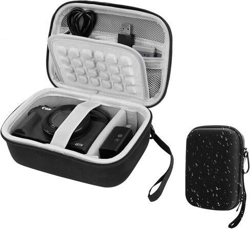 EMART Digital Camera Case, Protective Small Camera Bag for Kodak Pixpro Fz55，Cannon G7 X Mark III(Fits Cameras <6"x4"x1.85") - Lightweight & Durable Camera Case for CAMKORY/Lecran/VJIANGER(Case Only) in Saudi Arabia