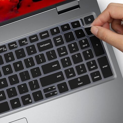 غطاء لوحة المفاتيح لجهاز Dell Precision 16 7670 7680 & Precision 7770 7780 16 17.3 بوصة للكمبيوتر المحمول، Dell Precision 7000 ملحقات الكمبيوتر المحمول غطاء حماية لوحة المفاتيح باللون الأسود in Saudi Arabia