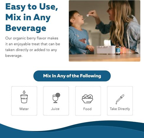 Organic Kids Methylfolate + Methyl B12 Cofactor - Organic Berry Flavor, Sublingual Form - 5-MTHF Form, Superior Form of Folate - Adjustable Dosing for All Ages - Mood, Behavior, Cognition - 1 oz. in Saudi Arabia