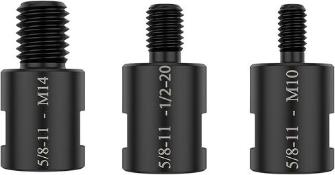 محول أربور لخيط طاحونة الزوايا 5/8"-11، 5/8"-11 إلى M10، M14 و1/2-20UNC للطحن العالمي وآلات التلميع ومرفقات الأدوات الدوارة الكهربائية in Kuwait