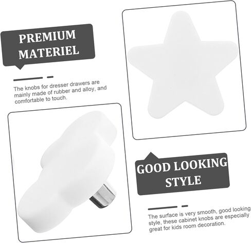 Veemoon 4pcs Boy Girl Decorative Dresser Knobs for Girls Adorable Pulls to Install Cabinet Handles for Nursery and Bedroom Use in Saudi Arabia