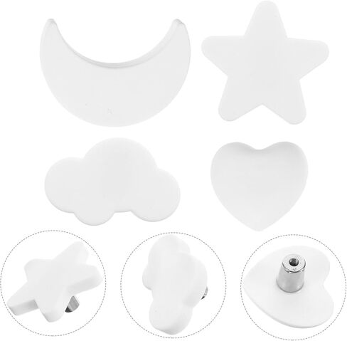 Veemoon 4pcs Boy Girl Decorative Dresser Knobs for Girls Adorable Pulls to Install Cabinet Handles for Nursery and Bedroom Use in Saudi Arabia