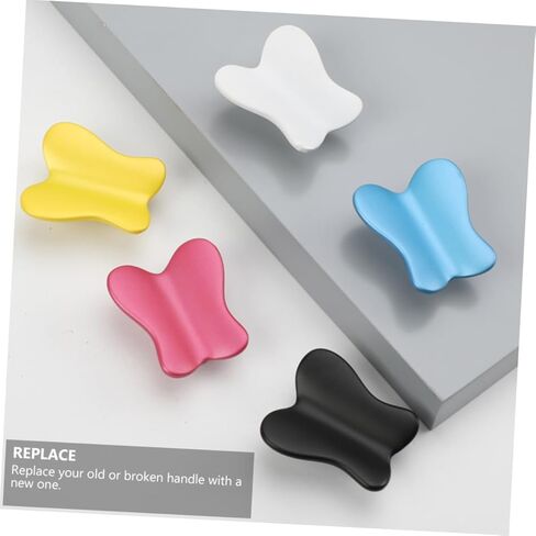 Angoily 4pcs Cartoon Butterfly Drawer Pulls for Boy Girl Room Modern Design Cabinet Door Handle for Dressers Wardrobes and Furniture Butterfly Distance in Saudi Arabia