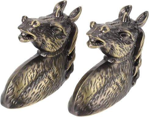 Veemoon 2pcs Vintage Horse Handle Drawer Knobs Antique Animal Shape Pulls for Wardrobe Cabinet and Furniture Decor and Smooth Finish for Use in Saudi Arabia