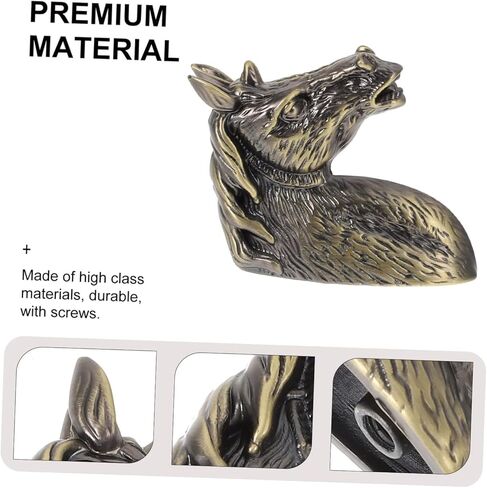 Veemoon 2pcs Vintage Horse Handle Drawer Knobs Antique Animal Shape Pulls for Wardrobe Cabinet and Furniture Decor and Smooth Finish for Use in Saudi Arabia