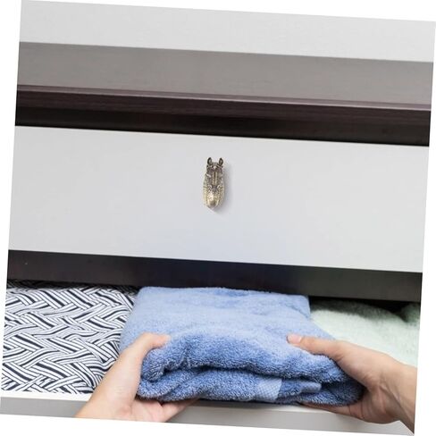 Veemoon 2pcs Vintage Horse Handle Drawer Knobs Antique Animal Shape Pulls for Wardrobe Cabinet and Furniture Decor and Smooth Finish for Use in Saudi Arabia