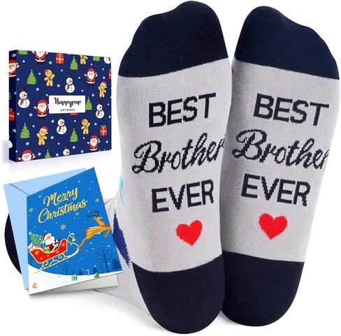 HAPPYPOP Funny Family Gifts For Him - Gifts For Son Uncle Brother Godfather Husband Dad, Novelty Socks For Men in Saudi Arabia