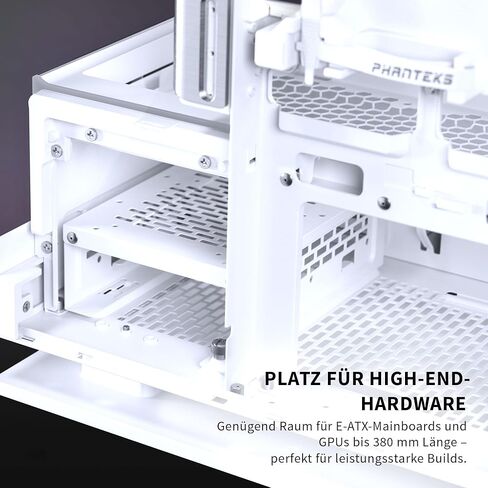 Phanteks Evolv X2 Mid-Tower, E-ATX, ATX Gaming PC Case, Vertical Airflow Design, Tempered Glass Panels, Brushed Aluminum Interior, Integrated ARGB Lighting, Silver White in Saudi Arabia