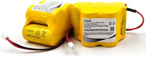 (2-Pack) 6V 2000mAh Ni-Cd Replacement Battery for Lithonia ELB 615N Emergency Light, Compatible with ELM4L Exit Sign Lighting System, CUSTOM-587, OSA535 in Saudi Arabia