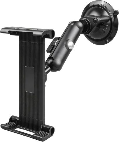 Tablet Holder for Car Dashboard Windshield, Aluminum Arm iPad Holder, Heavy Duty Vehicle Suction Mount Compatible with 6.5-12.9" Tablets in Saudi Arabia