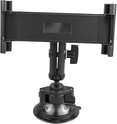 Tablet Holder for Car Dashboard Windshield, Aluminum Arm iPad Holder, Heavy Duty Vehicle Suction Mount Compatible with 6.5-12.9" Tablets in Saudi Arabia