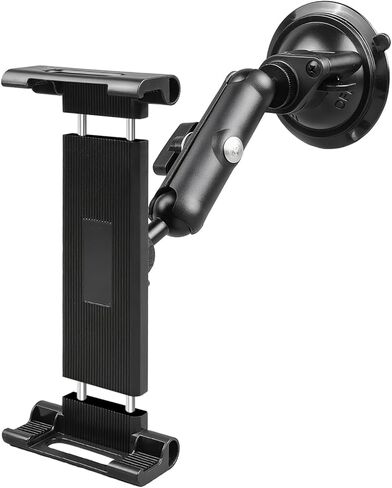 Tablet Holder for Car Dashboard Windshield, Aluminum Arm iPad Holder, Heavy Duty Vehicle Suction Mount Compatible with 6.5-12.9" Tablets in Saudi Arabia