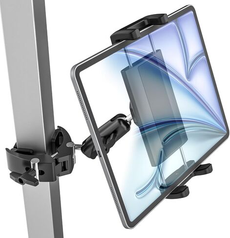 حامل تابلت عربة الجولف، حامل تابلت Caddy GPS Golf مع ذراع معدني يدور 360 درجة، حامل عربة جولف iPad، متوافق مع iPad Pro، Air، Mini، Galaxy Tabs، جهاز 4.7-12.9 بوصة in Kuwait