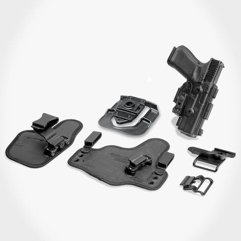 حقيبة حمل أساسية من Alien Gear Shapeshift - حافظة 4 في 1، IWB، ملحق، مجداف OWB وحزام OWB متضمن - حمل مغلق ومفتوح - قابل للثني - رسم باليد اليمنى أو اليسرى - صنع في الولايات المتحدة الأمريكية in Kuwait