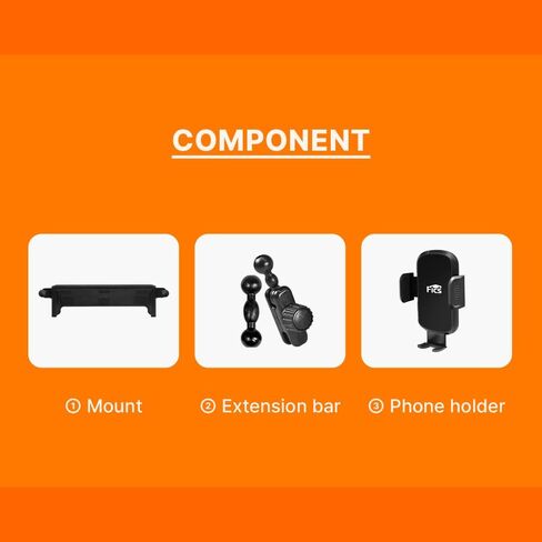 FICS Car Phone Holder for Toyota Corolla 2025, 2026 (E210, 10.5-Inch Screen) — Custom-Fit Center Display Mount, Factory-Style Design, No Adhesive, Stable Driving View in Kuwait