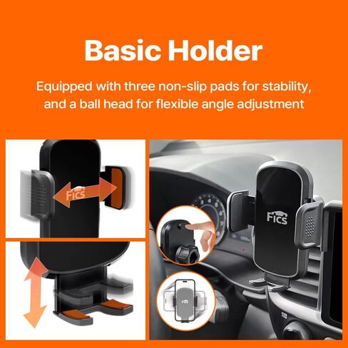 FICS Car Phone Holder for Toyota Corolla 2025, 2026 (E210, 10.5-Inch Screen) — Custom-Fit Center Display Mount, Factory-Style Design, No Adhesive, Stable Driving View in Kuwait