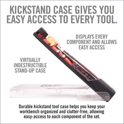 Real Avid Pin Punch Set & Hammer + Non-Slip Magnetic Bench Block | 10 Standard Nickel-Plated Steel Pin Punches, 4 Interchangeable Hammer Heads - Brass, Steel, Rubber, Nylon & Non-Marring Bench Block in Kuwait