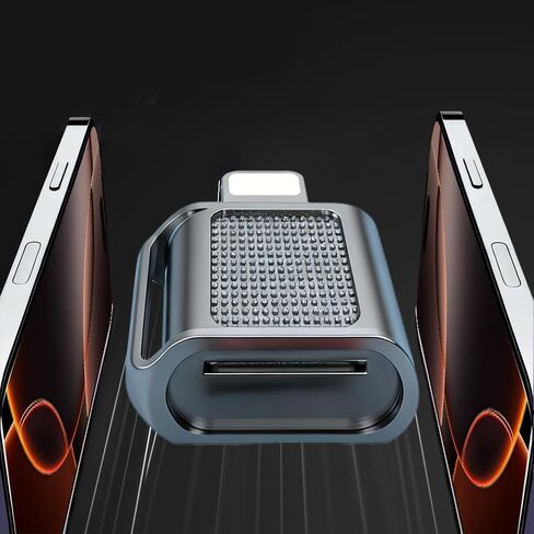 قارئ بطاقات Micro SD متوافق مع مجموعة منتجات الهواتف 16/15، منفذ USB صغير من النوع A إلى قارئ بطاقات Micro SD/TF، ​​محول بطاقة Micro SD، التوصيل والتشغيل، رمادي in Saudi Arabia