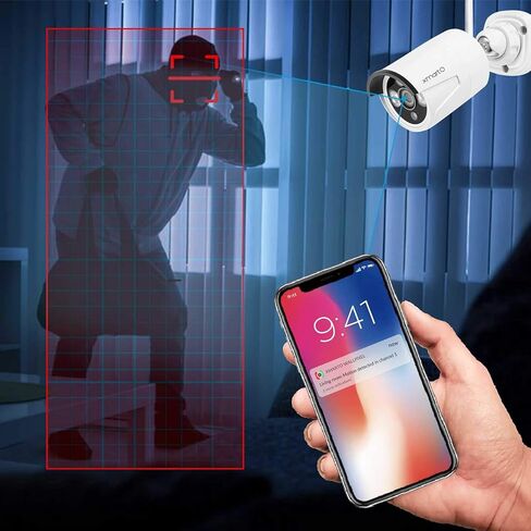 نظام كاميرا الأمان اللاسلكي XMARTO 16CH Wi-Fi 6 14PC 2K نظام كاميرا IP لاسلكي للأمان (جهاز توجيه مدمج، توصيل N Play، عرض الهاتف المحمول، رؤية ليلية، ميكروفون صوتي مدمج) in Saudi Arabia
