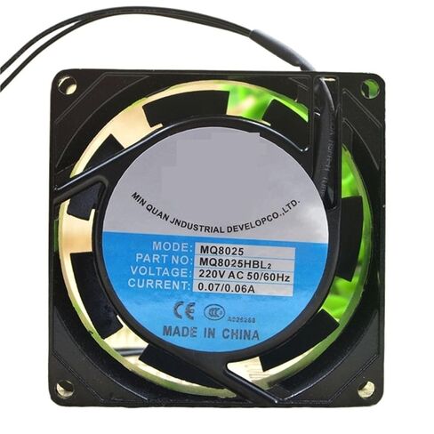 for MQ8025HBL2 AC 220V 50/60Hz 0.07/0.06A 8cm 8025 80x80x25mm Chassis Cabinet Cooling Fan in Saudi Arabia