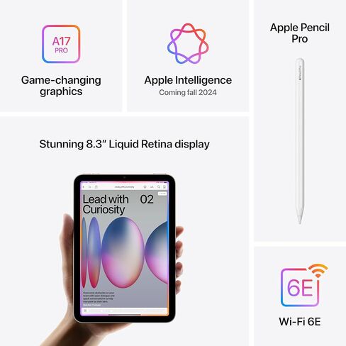 2024 Apple iPad Mini (8.3 بوصة، Wi-Fi، 512 جيجابايت) - ضوء النجوم (متجدد) in Kuwait