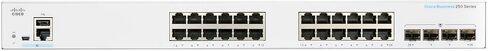 محول ذكي Cisco Business CBS250-24T-4G (NON PoE) | 24 منفذ جي إي | 4x1G SFP | - CBS250-24T-4G-NA (تغليف Cisco الأصلي) (متجدد) in Kuwait
