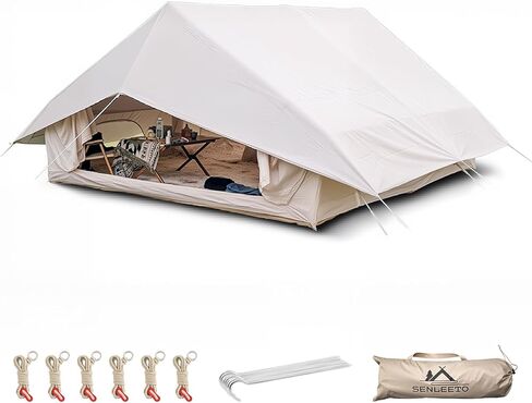 خيمة تخييم مقاس 10 × 13 بوصة تناسب 4/6/8 أشخاص، حماية من الأشعة فوق البنفسجية في 4 فصول، بولي يوريثان مقاوم للماء 3000 مم، قماش مظلة خفيف الوزن، محمول للسفر والنزهات في الهواء الطلق in Kuwait