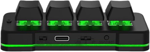 لوحة مفاتيح Tangxi Mini 4 مفاتيح، تدعم USB وبلوتوث، برمجة ذاتية، لوحة مفاتيح ألعاب ميكانيكية RGB بيد واحدة للهاتف والكمبيوتر اللوحي in Kuwait