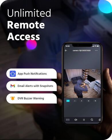 ANNKE NC400 4 Pack Add-On 4MP PoE IP Bullet Security Camera مع رؤية ليلية كاملة الألوان، H.265+ كاميرا مراقبة خارجية مع 120 ديسيبل WDR و3D DNR، تسجيل صوتي، IP67 مقاوم للطقس in Kuwait