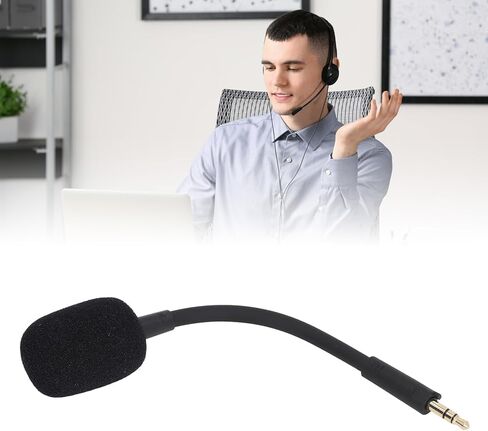 ميكروفون قابل للفصل من Yosoo Health Gear، بديل لإلغاء الضوضاء 3.5 ملم لسماعات الألعاب Razer Barracuda X مع غطاء إسفنجي وتوافق عالمي للكمبيوتر الشخصي in Kuwait