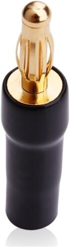 8pcs 4mm Banana Plugs Gold Plated Speaker Connector Adapter Audio Wire Connector 1pair Black&red in Silicon Tube in Saudi Arabia