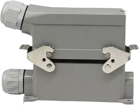 High Base Rectangular Heavy Duty Connector 4 6 8 10 16 20 24 32 48 Core Pins 16A Waterproof Aviation Plug Top Side Outlet(Army Green) in Saudi Arabia