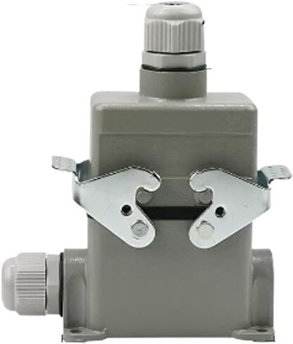 High Base Rectangular Heavy Duty Connector 4 6 8 10 16 20 24 32 48 Core Pins 16A Waterproof Aviation Plug Top Side Outlet(Army Green) in Saudi Arabia