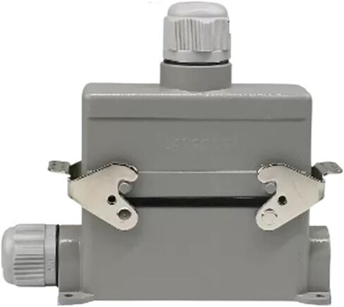 High Base Rectangular Heavy Duty Connector 4 6 8 10 16 20 24 32 48 Core Pins 16A Waterproof Aviation Plug Top Side Outlet(Army Green) in Saudi Arabia