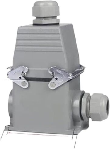High Base Rectangular Heavy Duty Connector 4 6 8 10 16 20 24 32 48 Core Pins 16A Waterproof Aviation Plug Top Side Outlet(Army Green) in Saudi Arabia
