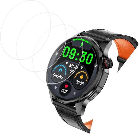 واقي شاشة PUBU للساعة الذكية S69 مقاس 1.46 بوصة [3 عبوات] طبقة من الزجاج المقوى عالي الدقة [صلابة 9H] [مضاد للخدش] [خالٍ من الفقاعات] متوافق مع جهاز تتبع اللياقة البدنية للساعة الذكية Lyaarka PUBU S69 in Kuwait