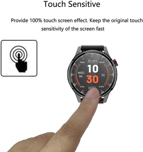 واقي شاشة PUBU للساعة الذكية S69 مقاس 1.46 بوصة [3 عبوات] طبقة من الزجاج المقوى عالي الدقة [صلابة 9H] [مضاد للخدش] [خالٍ من الفقاعات] متوافق مع جهاز تتبع اللياقة البدنية للساعة الذكية Lyaarka PUBU S69 in Kuwait