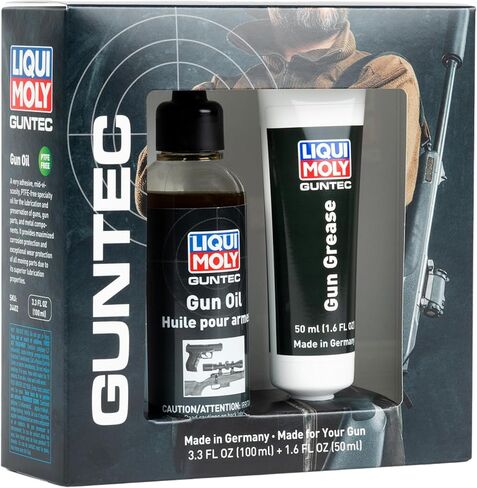 مجموعة زيوت وشحوم الأسلحة النارية من LIQUI MOLY GUNTEC - مجموعة أدوات تشحيم وتنظيف الأسلحة النارية | حماية CLP للمسدسات والبنادق والبنادق | مجموعة العناية بالأسلحة الألمانية المتميزة in Saudi Arabia
