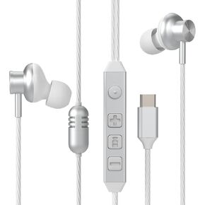 USB-C in-Ear Wired Headphones,Earbuds，3-Year Warranty, with high-Fidelity Sound Card, 5-Mode Audio, Low-Latency Gaming, KTV Vocal Enhancement-Black in Saudi Arabia
