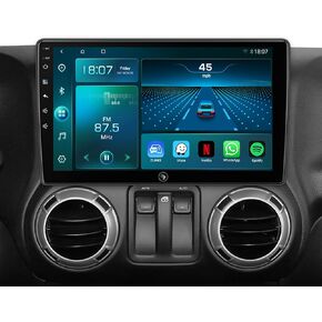 Android Qualcomm (6G+64G) راديو السيارة لسيارة Jeep Wrangler JK(2007-2018) Dodge Ram 1500(2009-2012)، مع Carplay اللاسلكي Android Auto GPS Navigation Bluetooth WiFi الخلفية احتياطية الكاميرا استبدال ستيريو in Kuwait