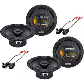 Harmony Audio Bundle Compatible with 2002-2009 GMC Envoy (2) HA-R65 6.5" New Factory Speaker Replacement Upgrade Package 300W Speakers with HA-724568 Factory Speaker Replacement Harness in Kuwait
