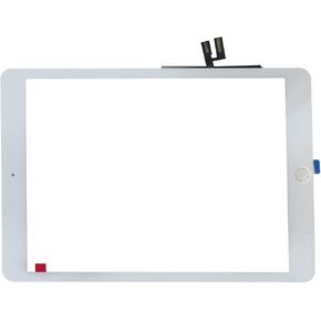 Touch Screen Digitizer Glass with Home Button 10.2 Inch Compatible for iPad 7th 8th Gen - White in Saudi Arabia