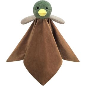 بطانية أمان الحيوانات المحشوة الناعمة من Baby Mallard Duck، بطانية محببة من القطيفة على شكل بطة خضراء، هدية استحمام الطفل/الحضانة، بطانية تحاضن للأطفال حديثي الولادة للأولاد والبنات، 35.56 سم in Kuwait