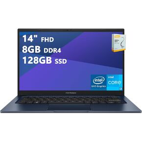 كمبيوتر محمول للأعمال ASUS VivoBook 14 | 14 بوصة FHD مضادة للتوهج | Intel Hexa-Core i3-1215U (>i7-1165G7) | 16 جيجابايت DDR4 512 جيجابايت SSD | كاميرا خصوصية من النوع C SonicMaster Win11 أزرق مع ملحق DLCA in Kuwait
