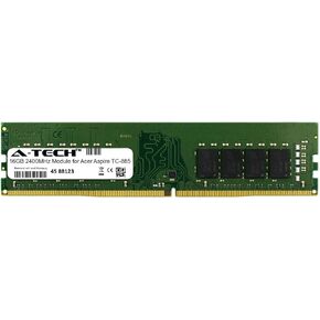 وحدة A-Tech 16 جيجابايت لجهاز Acer Aspire TC-885 اللوحة الأم لسطح المكتب ومحطة العمل المتوافقة مع ذاكرة الوصول العشوائي DDR4 2400Mhz (ATMS267504A25822X1) in Kuwait