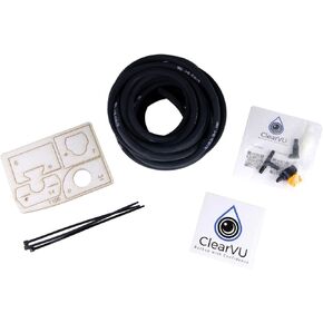 ClearVU T-106 منظف الكاميرا الاحتياطية يناسب 2020-2026 Silverado 1500 2500 HD Multi-Pro Tailgate | يتضمن مجموعات DIY | لا حاجة إلى أسلاك | يشطف الثلج والملح والأوساخ والحطام in Kuwait