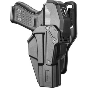 حافظة WARRIORLAND من المستوى 2 لـ Glock 17/19 /22/23 Gen 3-5 & G31/32 Gen3-4 & 19X/44/45/47/49 وإصدار MOS، قطع بصري مع غطاء RDS، إصدار الإبهام، يناسب حزام 2.0 بوصة، حافظة مسدس مفتوحة كمامة in Kuwait