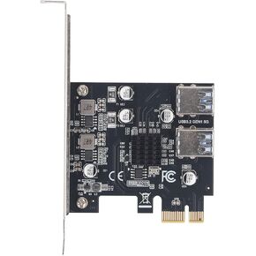 محول فتحة PCI E 1x إلى 4 USB 3.0، منافذ USB A بسرعة 5 جيجابت في الثانية، لوحة محول PCIe لنظام التشغيل WIN7/10/11، ثبات محسن مع مكثفات الحالة الصلبة in Kuwait